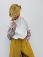 T-Shirt Manches Longues Trompe-L’Œil En Coton – Image 3