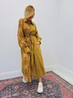 Robe Longue Ceinturée En Viscose Imprimée – Image 3