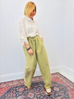 Pantalon En Toile De Jean Avec Détails Dentelle – Image 3