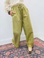 Pantalon En Toile De Jean Avec Détails Dentelle – Image 2