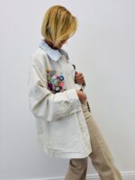 Veste En Toile De Coton Avec Détails Pin’s – Image 2