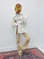 Veste En Toile De Coton À Détails Cloutés