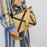 Sac Tressé Motif Graphique 100% Vegan
