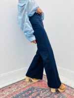 Pantalon À Pont Taille Haute Coupe Évasée – Image 5