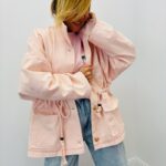 Veste Toile De Jean Coton Ceinturée