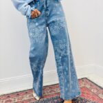 Jean Imprimé Bandana Coupe Large