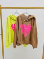Sweat À Capuche En Coton Imprimé Cœur “Love Yourself” – Image 2