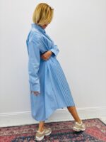 Robe Chemise Plissée Soleil À Coupe Oversize – Image 2