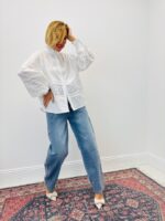Chemise Brodée À Col Victorien En Coton – Image 3