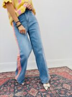 Jean Wide Leg Détail Crochet Esprit Bohème – Image 2