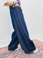 Pantalon Toile De Jean Coupe Palazzo – Image 3