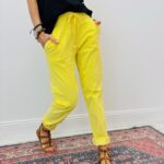 Pantalon Velours Côtelé Couleur Vibrante