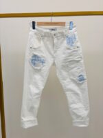 Pantalon Toile De Jeans Coupe Baggy Détail Patch – Image 4
