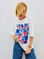 Tee-Shirt Oversize Imprimé Fraises Graphiques