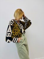 Blouse Imprimé Graphique & Col Lacé Bohème - GOLD&SILVER – Image 3