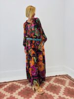 Robe Longue Imprimé Floral Bohème - GOLD&SILVER – Image 3