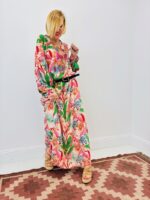 Robe Longue Imprimé Floral Bohème - GOLD&SILVER – Image 2