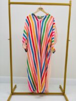 Robe Rainbow Rayures Multicolores - GOLD&SILVER – Image 4