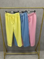 Pantalon Fluide Taille Élastiquée Pastel – Confort Chic Grande Taille – Image 3