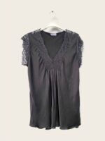 Blouse Grande Taille Fluide À Encolure Dentelle – Image 4