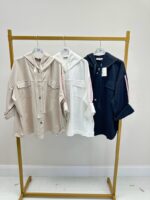 Veste Chemise À Capuche Grande Taille Esprit Sport Chic Pastel – Image 4