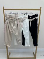 Pantalon Jogging Grande Taille Ceinture Fantaisie & Détails Sport Chic – Image 4