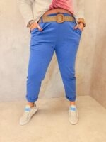 Pantalon Confort Rose Coupe Ajustée – Élégance Décontractée Grande Taille – Image 5