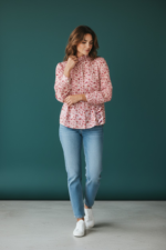 Chemise Fleurie À Col Victorien Esprit Romantique Chic