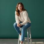 Pull En Maille Douce À Motifs Cœurs Brodés