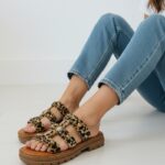 Sandales Multi-Brides Détail Boucles & Clous