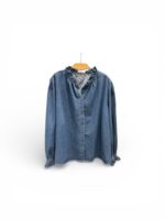 Chemise En Jean Grande Taille À Volants – Esprit Féminin & Coupe Fluide – Image 5