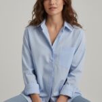 Chemise Essentielle En Coton Doux À Coupe Fluide
