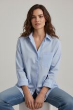 Chemise Essentielle En Coton Doux À Coupe Fluide