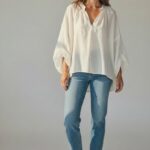 Blouse En Voile De Coton À Manches Amples