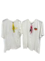 T-Shirt En Coton À Broderie Fruit Et Accessoire Décoratif – Image 4