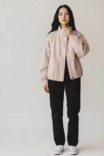 Bomber En Simili Cuir À Col Montant – Image 3