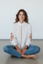 Chemise En Voile De Coton À Détails Brodés – Image 3