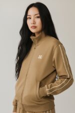 Veste Zippée En Molleton À Bandes Contrastées – Image 3