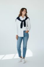 Chemise Rayée En Coton À Col Structuré – Image 2
