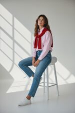 Chemise Rayée En Coton À Col Structuré – Image 3