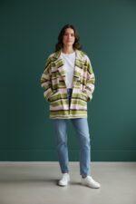 Veste Maille Rayée Esprit Casual Chic
