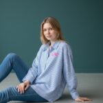 Chemise Rayée À Message “Ciao” Esprit Pop Chic