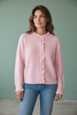 Gilet Maille Douce À Volants Délicats – Image 2
