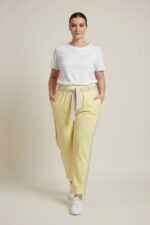 Pantalon Jogging Grande Taille Ceinture Fantaisie & Détails Sport Chic