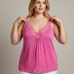 Top Décolleté Dentelle Grande Taille – Féminité Fluide & Élégance Intemporelle