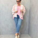 Veste En Crochet Brodé À Motifs Graphiques