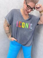 T-Shirt Grande Taille Iconic Col V Coupe Fluide – Image 9