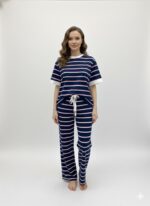 Pantalon Rayé Fluide Esprit Marin Moderne – Image 2